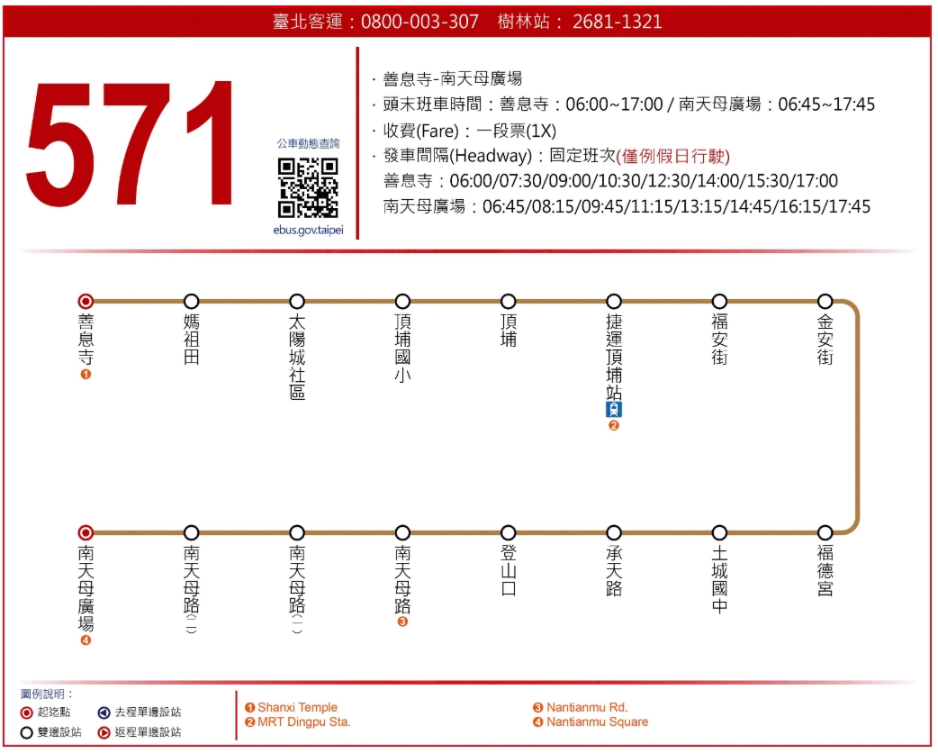 571公車路線圖